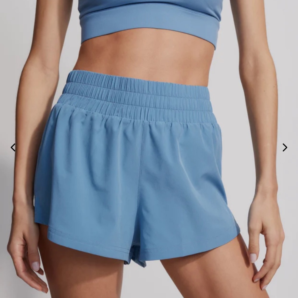 Varley Blue Athletic Shorts